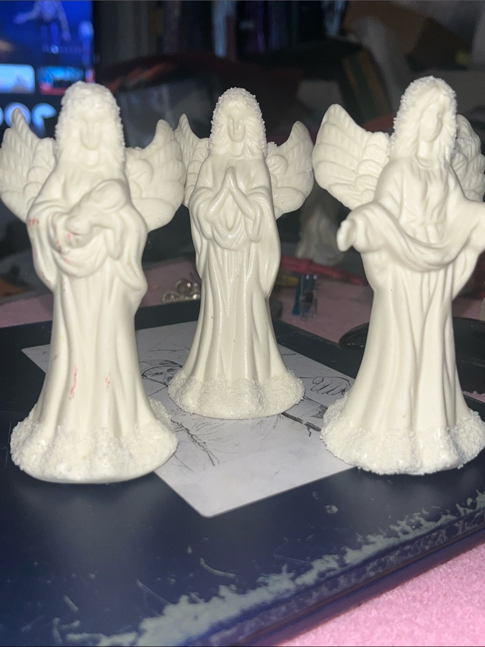 Vintage Bisque Angel Bells (see description)